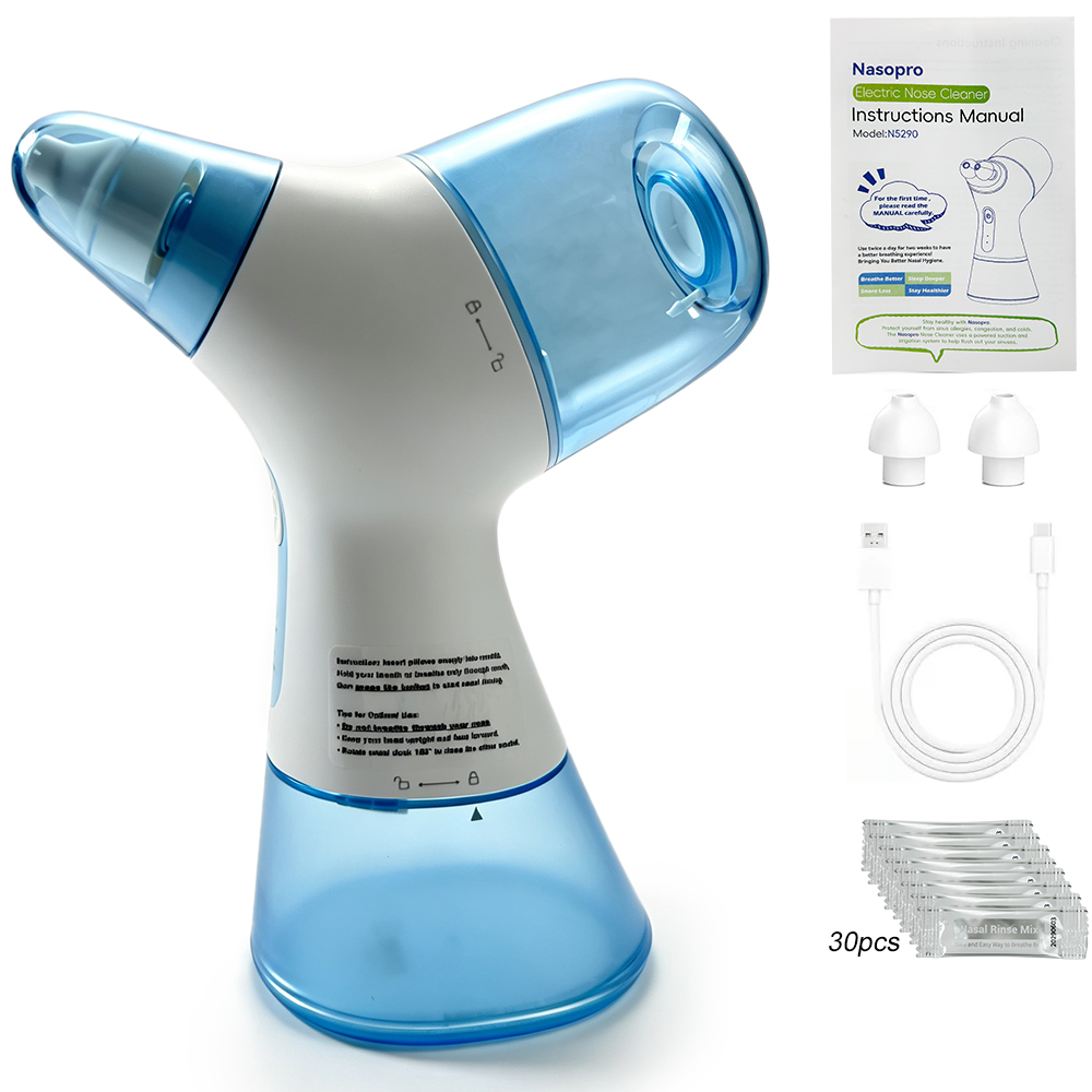 Nasal Aspirator - Elektrisch neusspoelsysteem met water- en afvalreservoir,